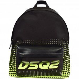 ORIGINAL DSQUARED2 BLACK/NEON RACE BACKPACK